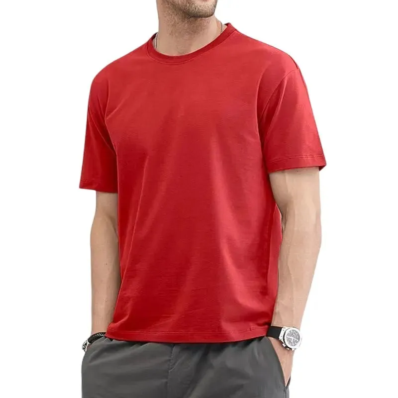 Men's Summer Cotton T-Shirt - Cool, Comfortable, and Stylish