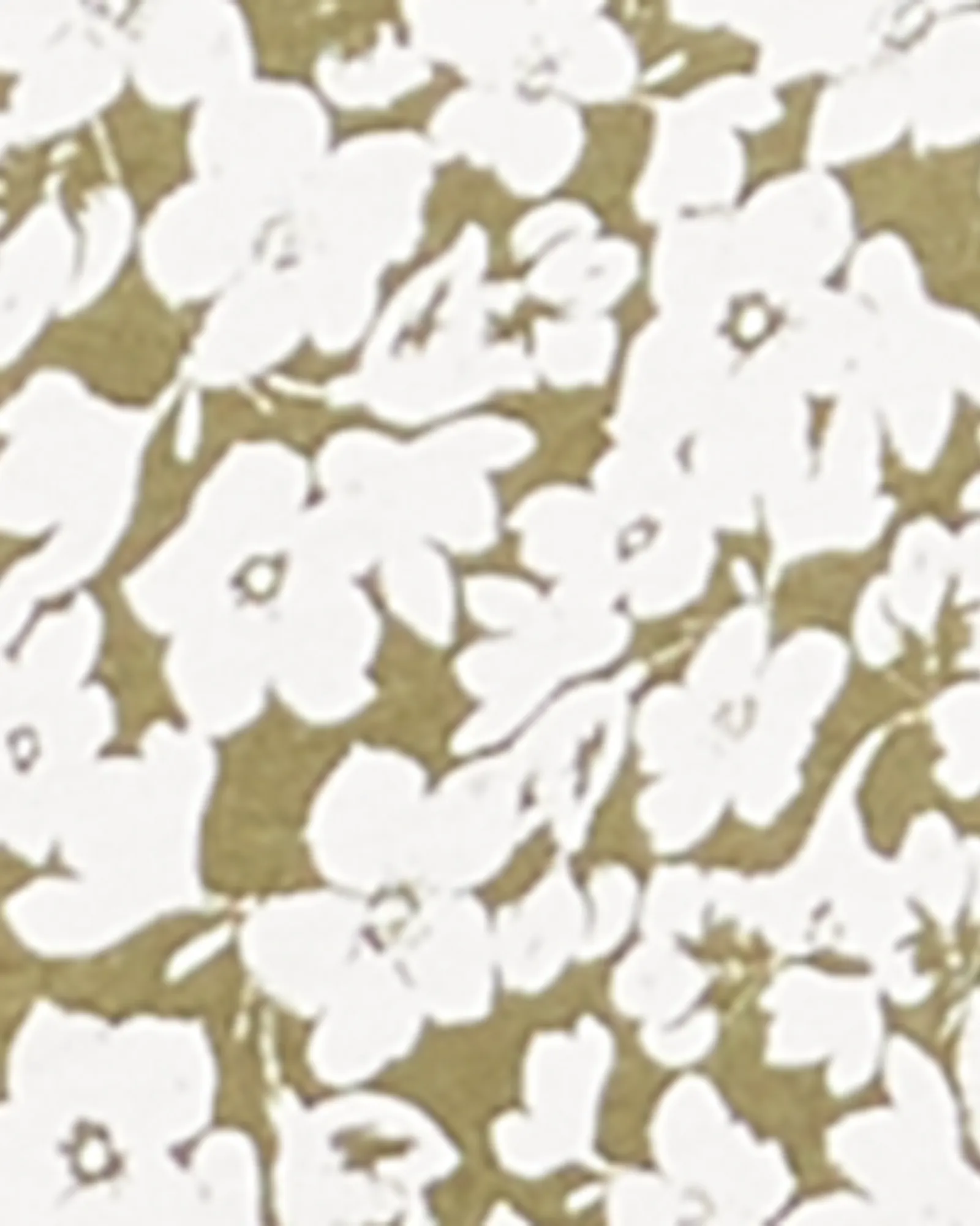 Mieko Peplum Top | Olive Green / White