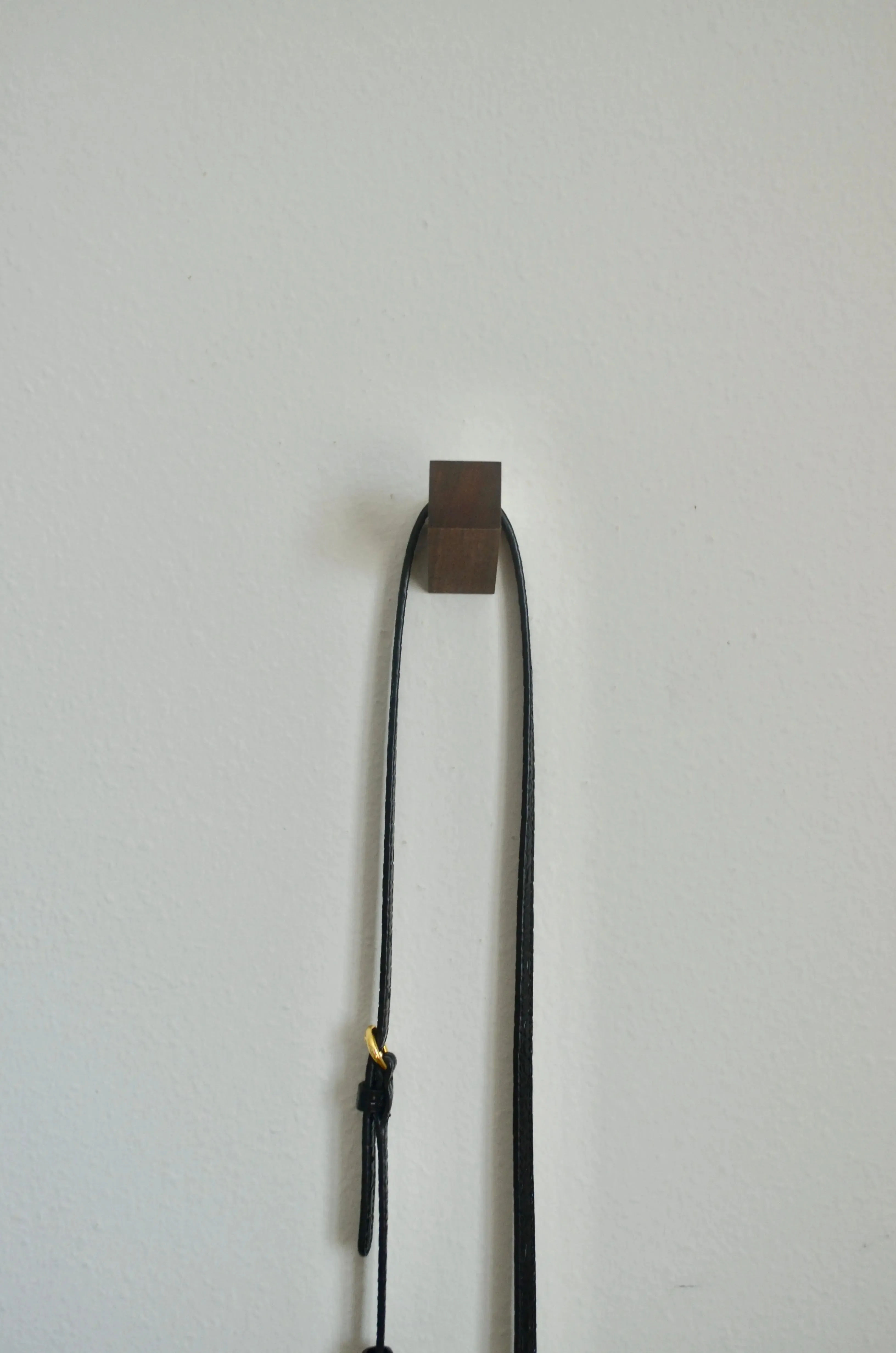 Modern Squared Wooden Hook, Single Organizer, Hat Rack, Towel Hook - White - Natural - Black