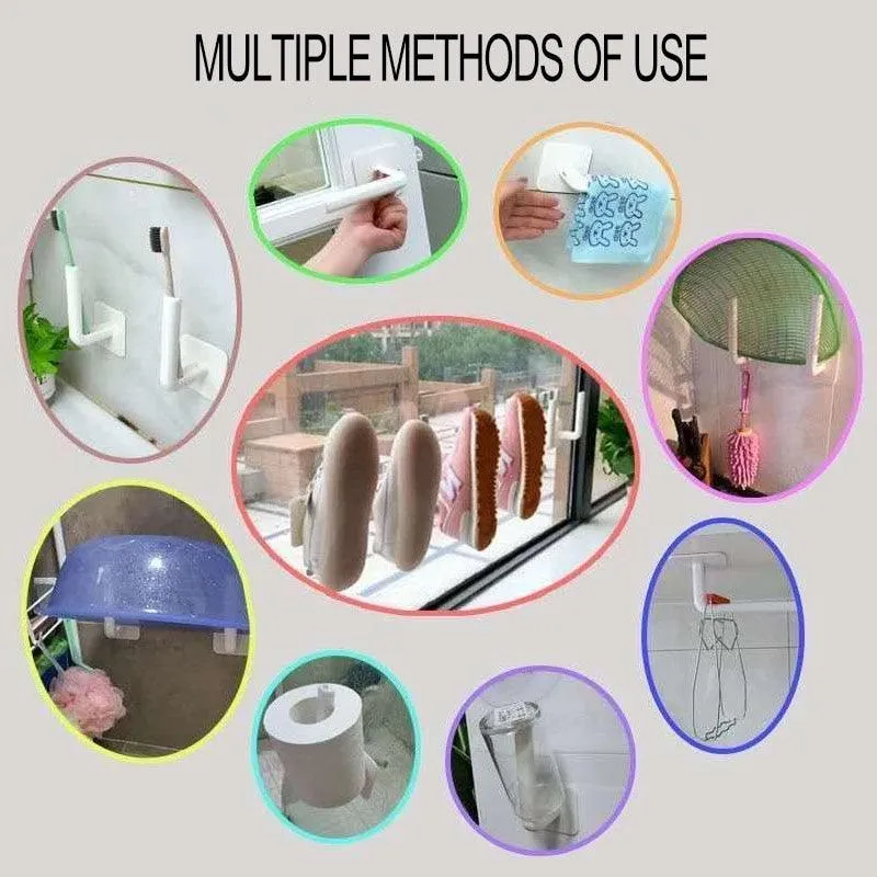 Multifunctional Hooks Sticky Hook Storage Hanging Self Adhesive Household Practical