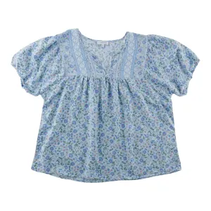 mySTYLE Women's Plus Festival Printed Boho Shirt