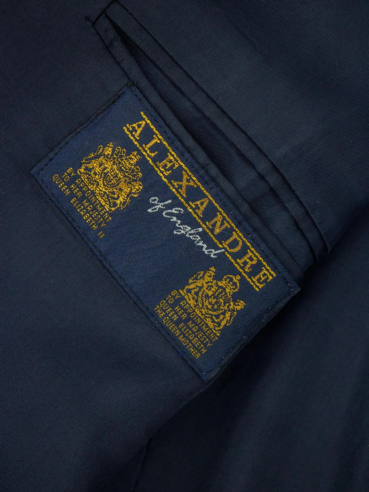 Navy Blue Wool Double Breasted True Vintage Blazer