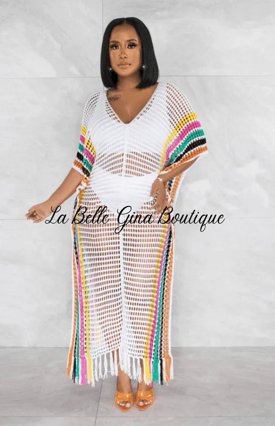 Naya Colored Long Beach Dress-FINAL SALE