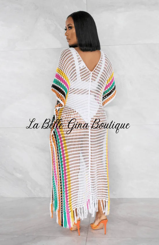 Naya Colored Long Beach Dress-FINAL SALE