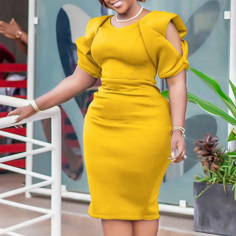 New Summer Office Lady Chic Commuter Dress