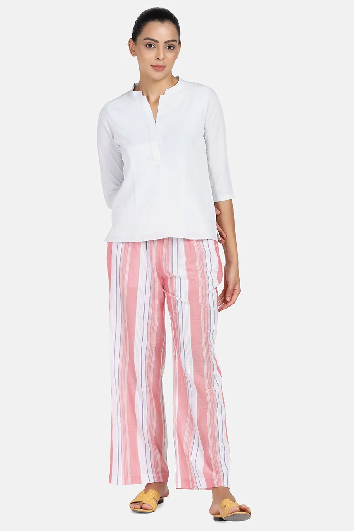 Peach Striped Pyjama
