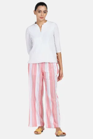 Peach Striped Pyjama
