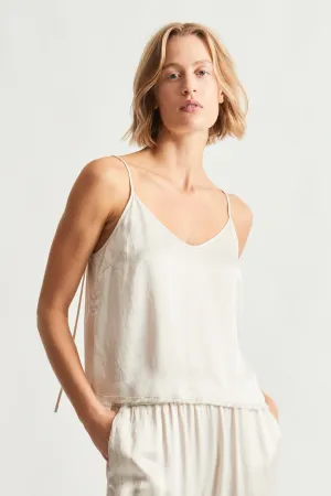 Pebble Satin Dirty White Willow Cami