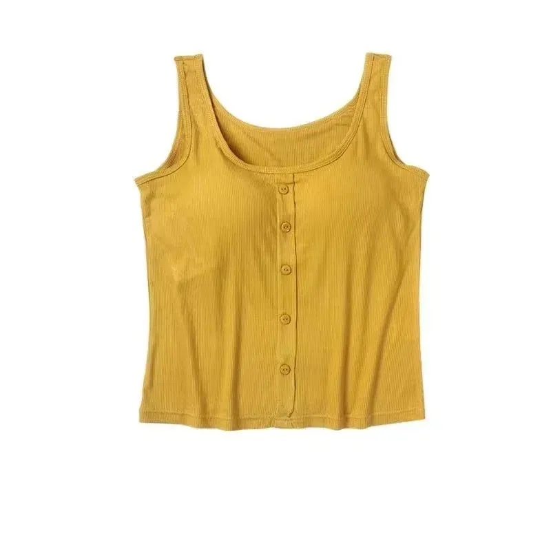 Plus Size Modal Camisole Top for Women M-3XL | Soft, Comfortable Tank with Chest Pad | Perfect Fit for All Seasons