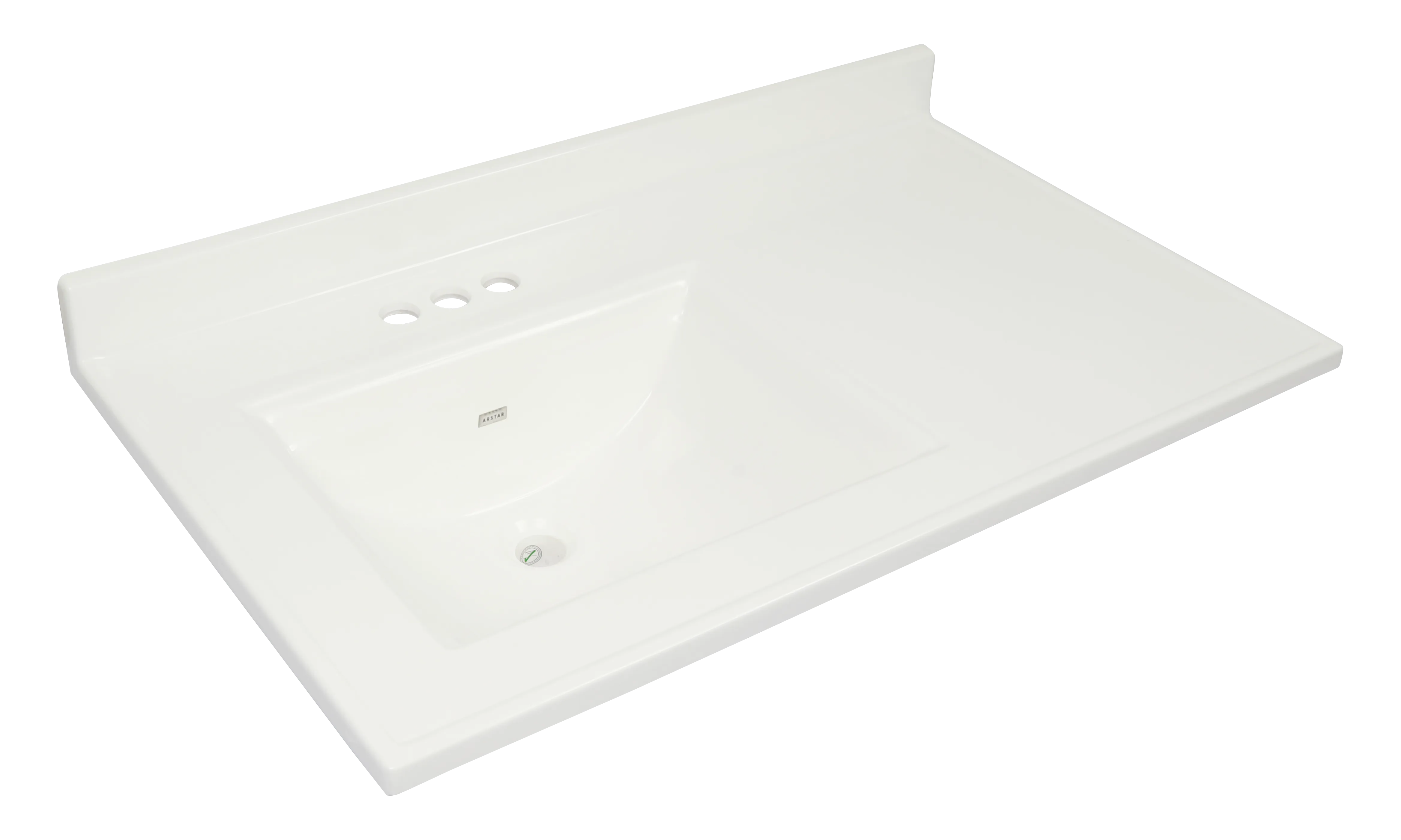 Pronto Vanity White 22'' x 43'' Top Gloss Left