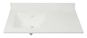 Pronto Vanity White 22'' x 43'' Top Gloss Left