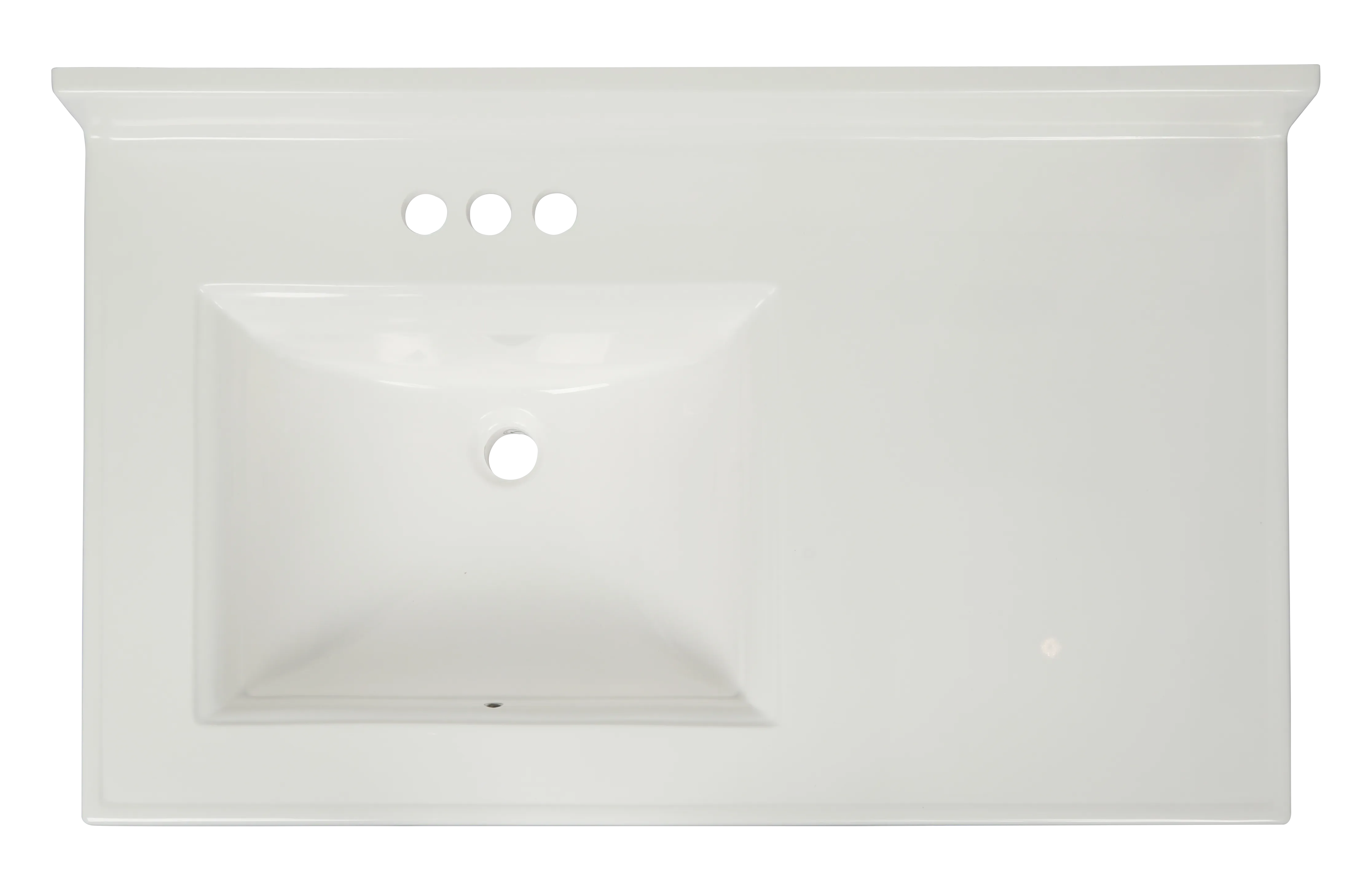 Pronto Vanity White 22'' x 43'' Top Gloss Left