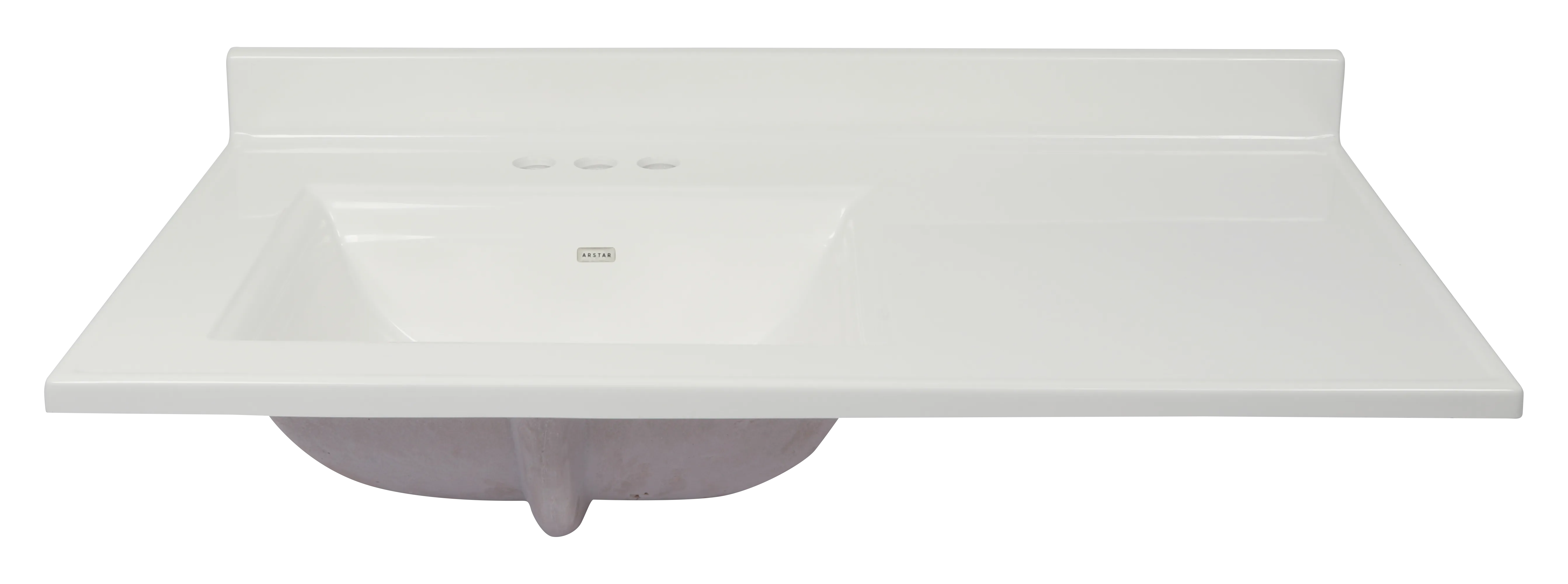 Pronto Vanity White 22'' x 43'' Top Gloss Left