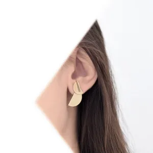 PURSUITS // 41142-SG DEMI JUNCTION EAR JACKETS GOLD