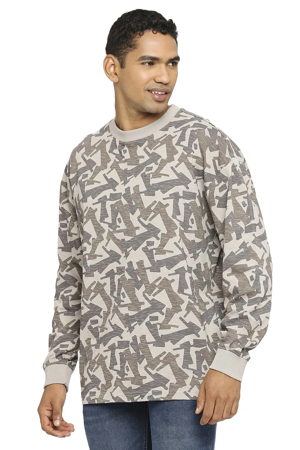 Relaxed Fit Printed Crew T-shirt