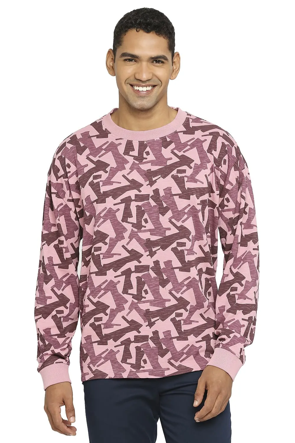 Relaxed Fit Printed Crew T-shirt