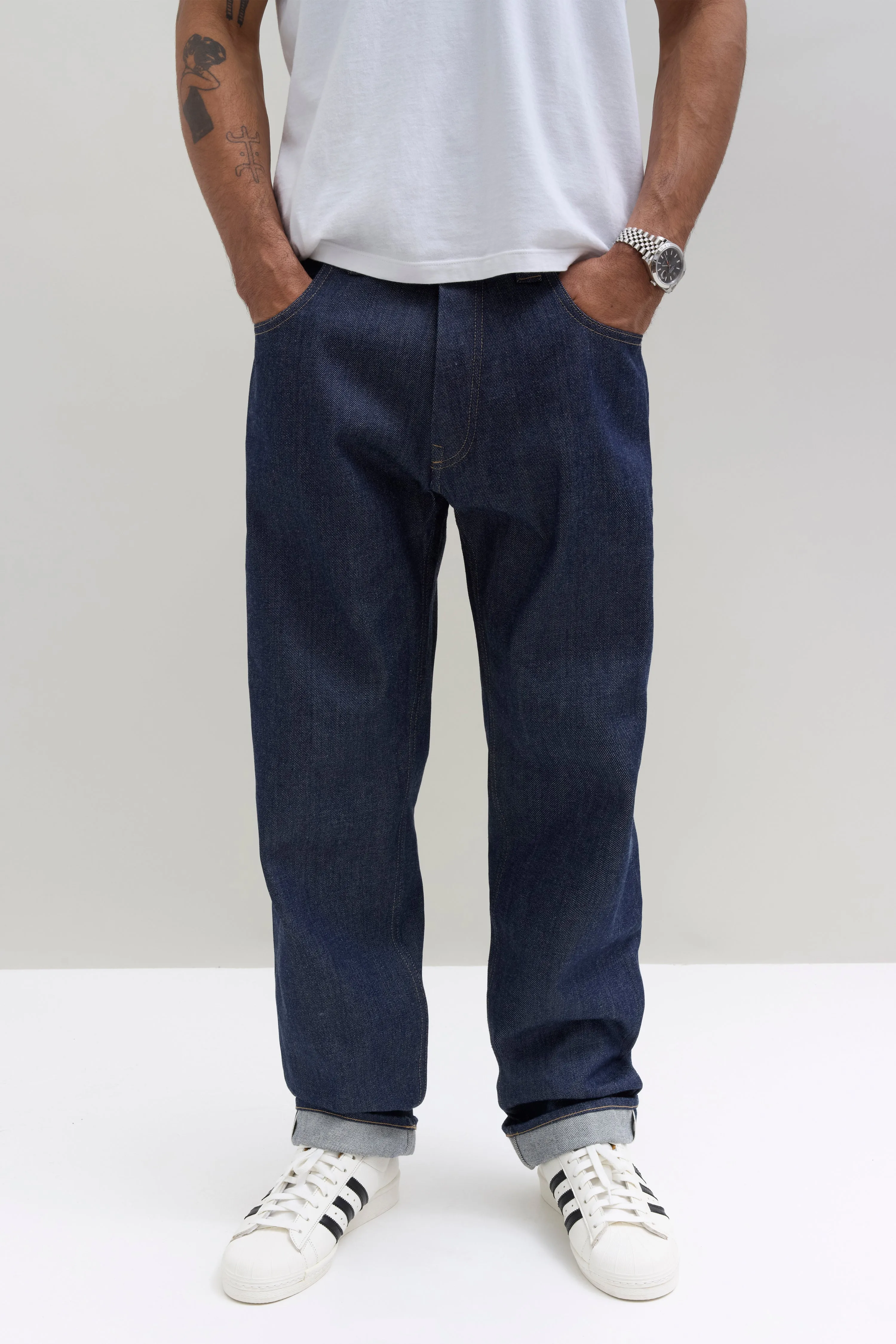 Relaxed Selvedge Denim Jeans - Indigo