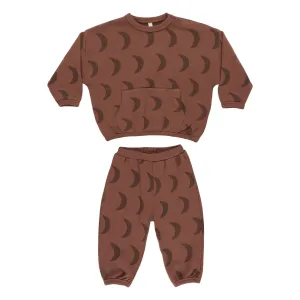 Relaxed Set - Moons - Brick - FINAL SALE