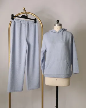 Ribbed Lounge Set - Blue