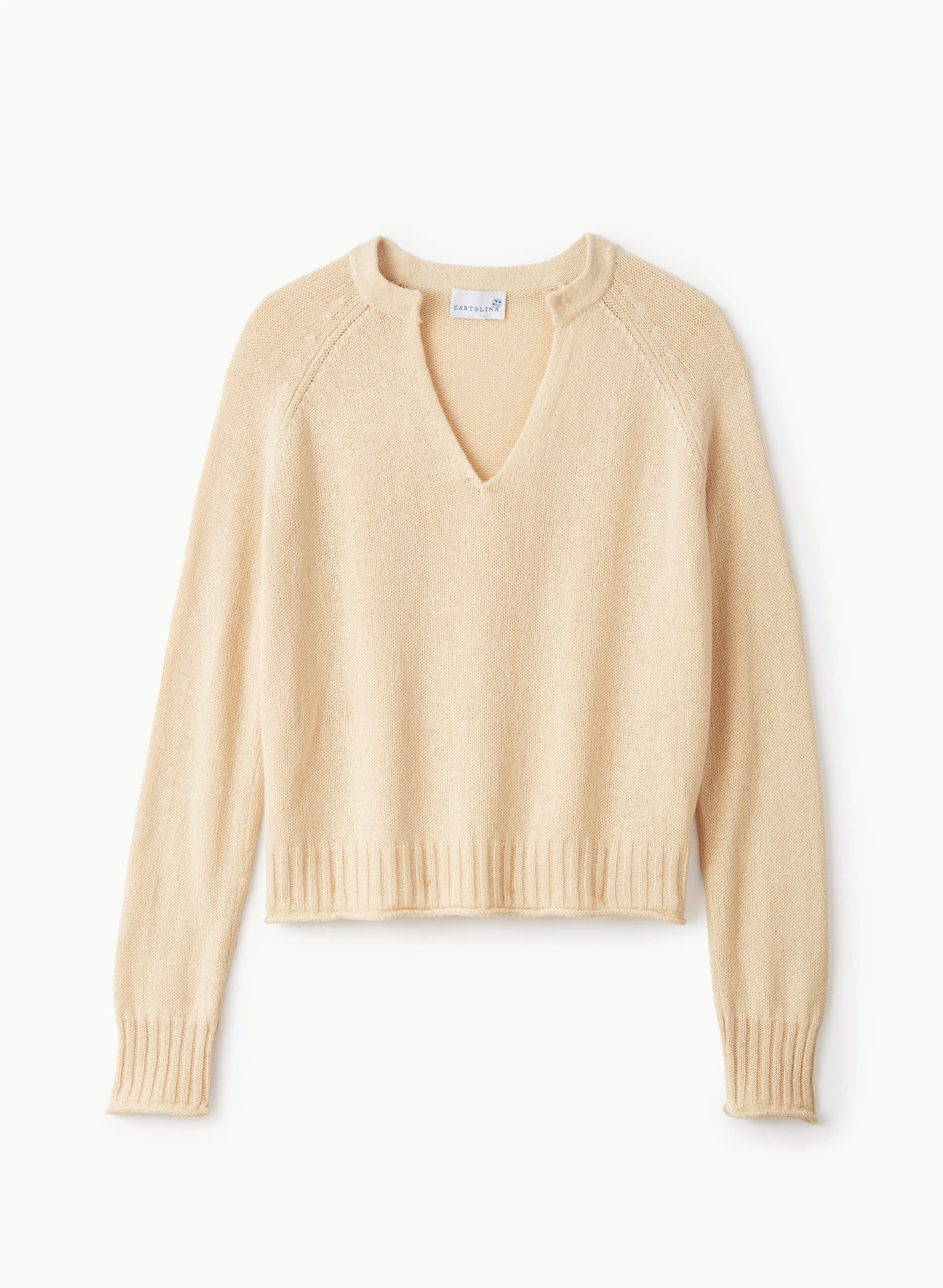 SANTORINI BEACH SWEATER-PEBBLE