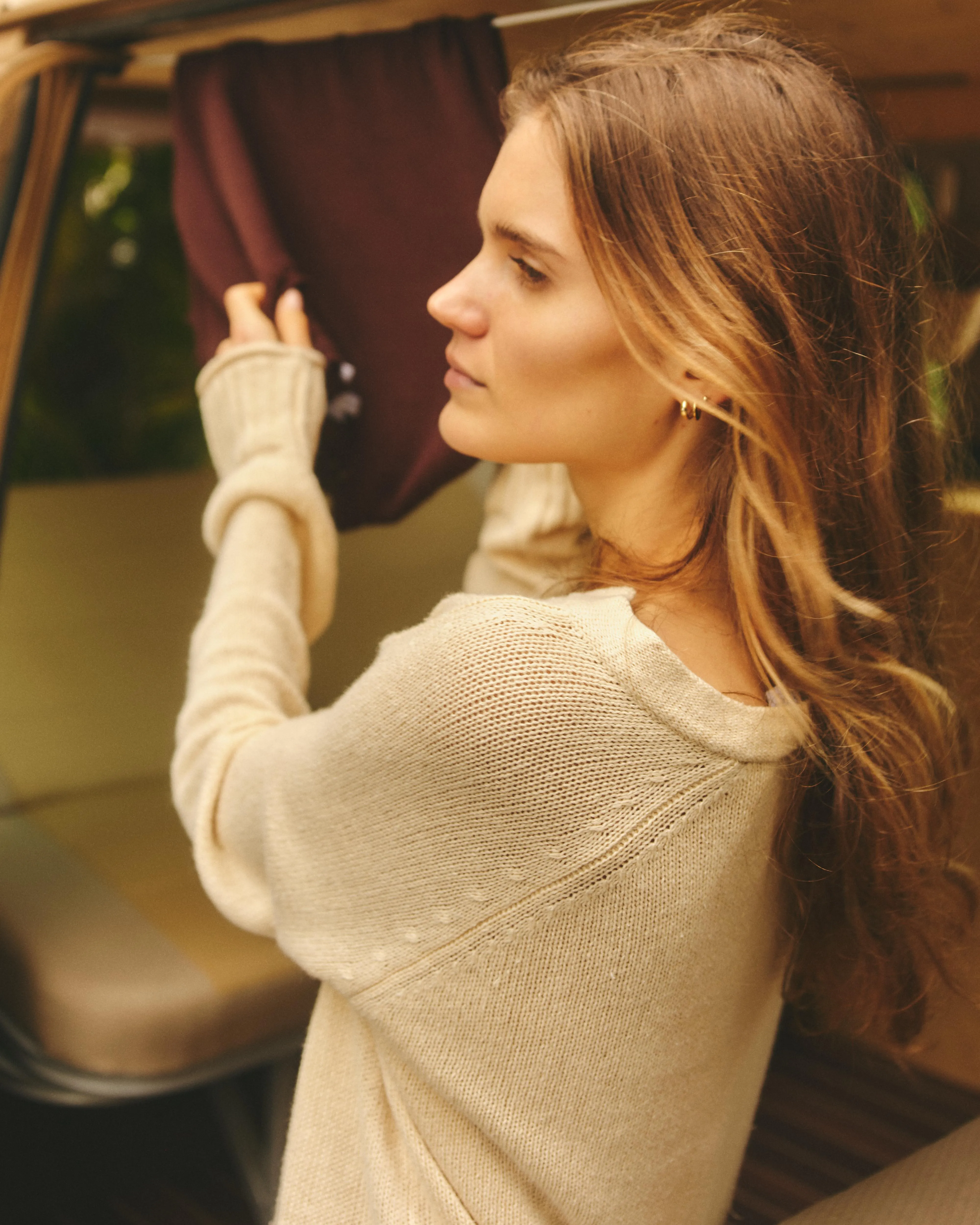 SANTORINI BEACH SWEATER-PEBBLE