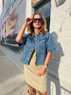 Steve Madden | Eliana Denim Top