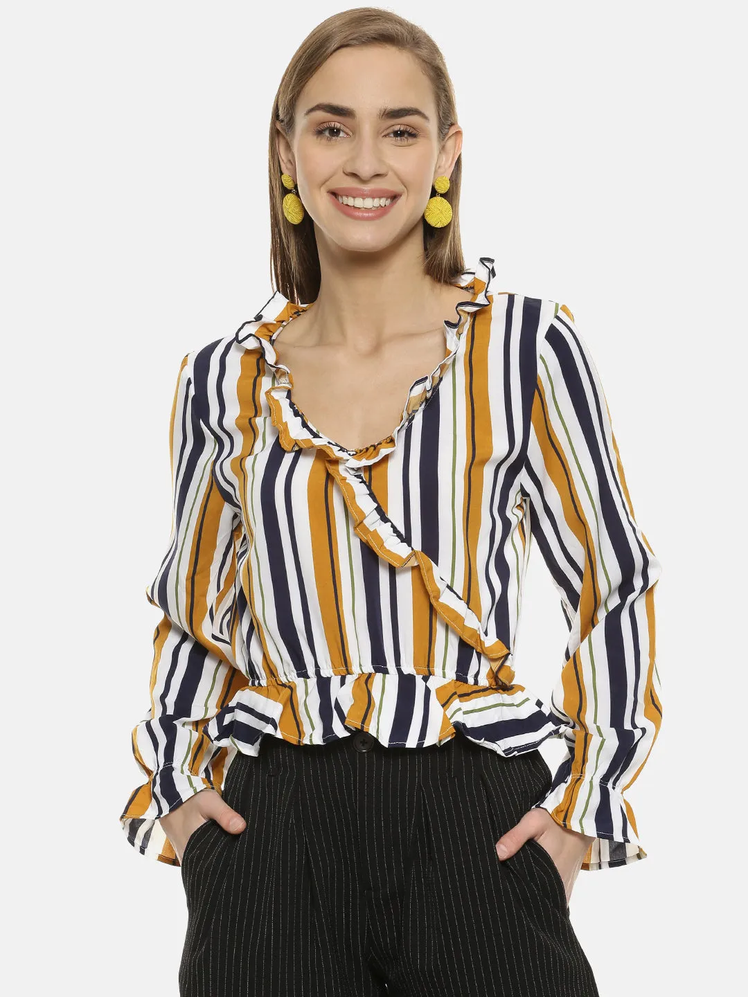 Striped Casual Tops