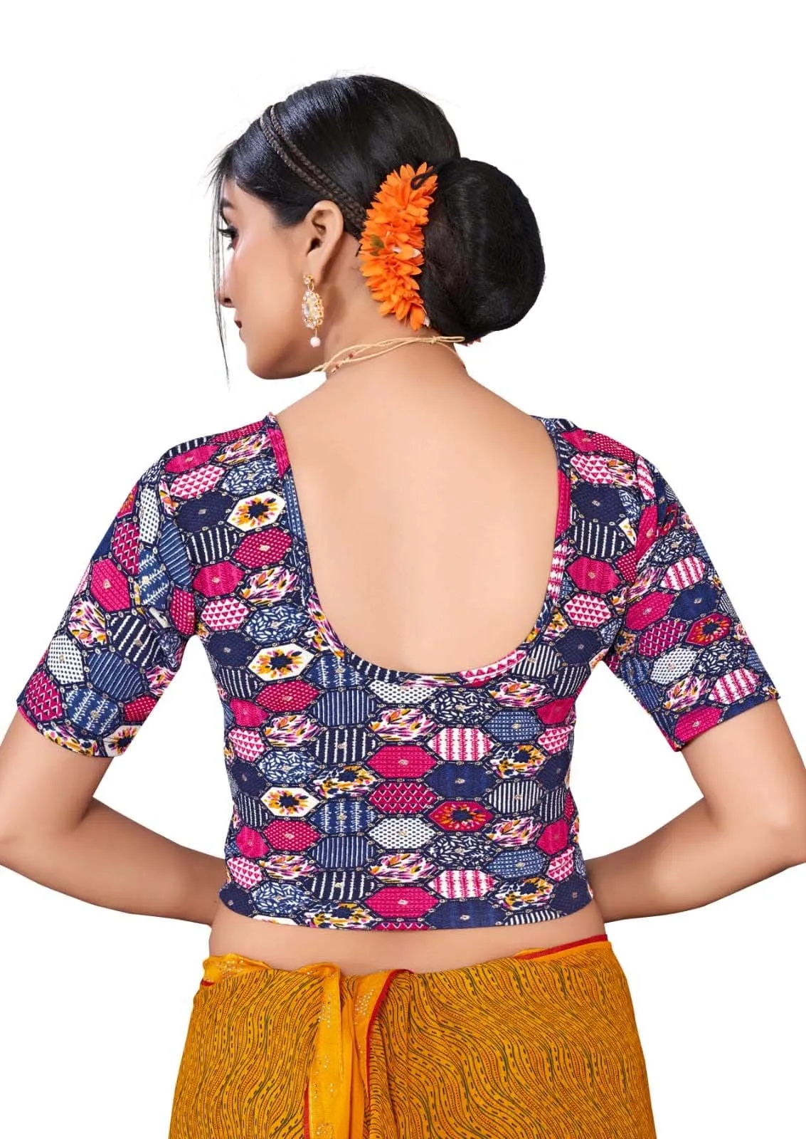 StylesIndia Women's Cotton Lycra Stretchable Printed Deep Back Tank Tops – Trendy & Comfortable DN-Jumka