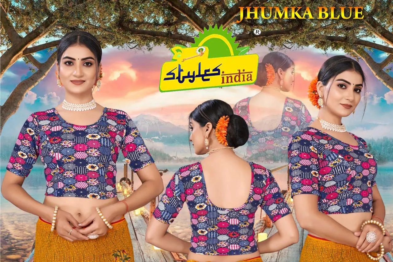 StylesIndia Women's Cotton Lycra Stretchable Printed Deep Back Tank Tops – Trendy & Comfortable DN-Jumka