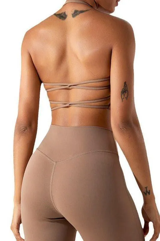 stylish shockproof sports bra