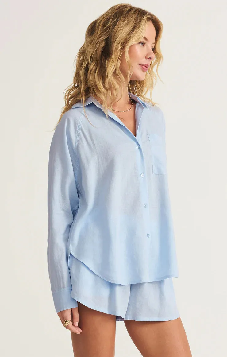 The Perfect Linen Top-Salt Water