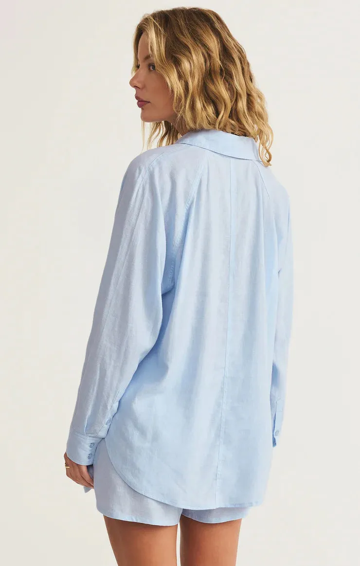 The Perfect Linen Top-Salt Water