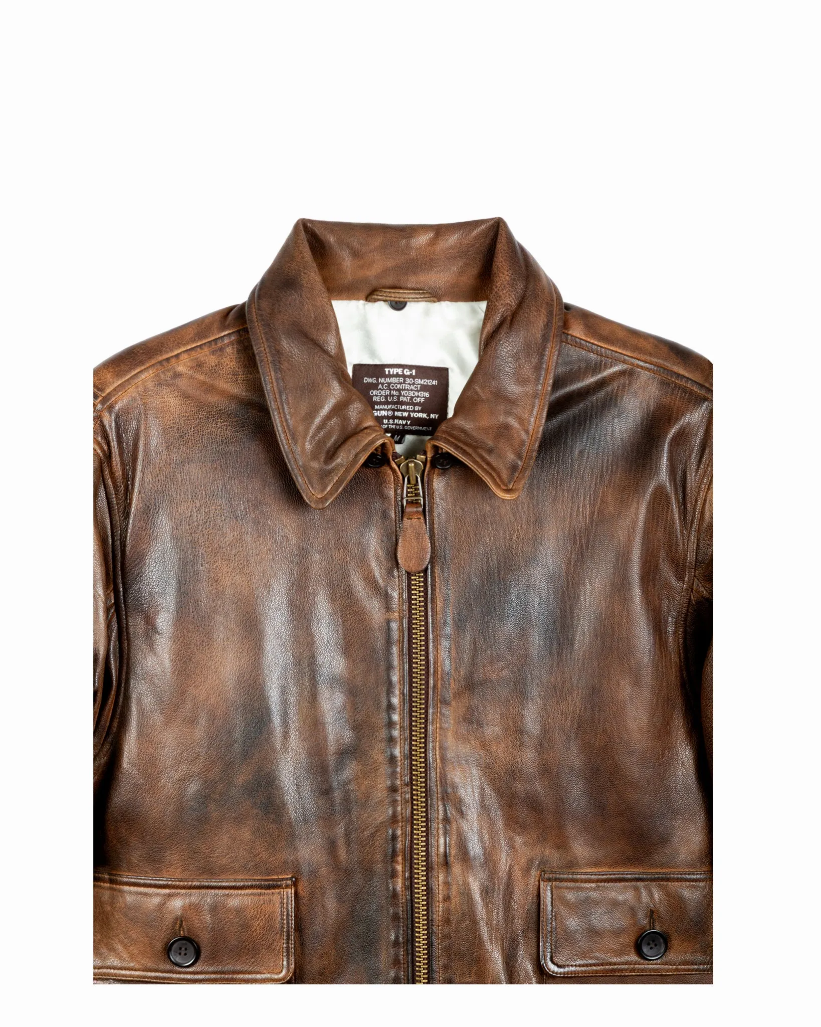 TOP GUN® VINTAGE G-1 LEATHER JACKET