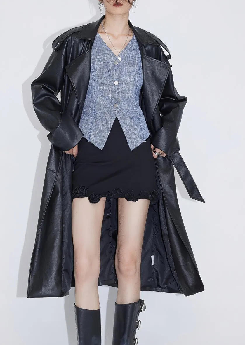 TWEED LITTLE DENIM BLUE LOW VEST