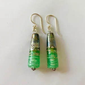 Unique Earrings by an Australian Glass Artist.