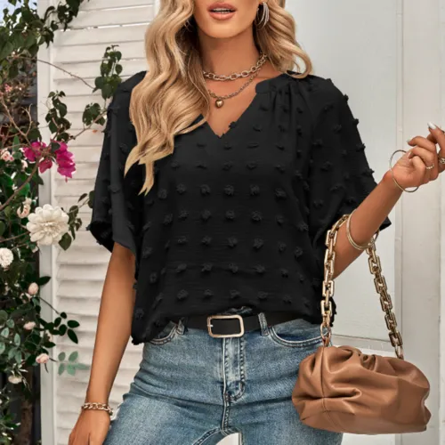 V Neck Batwing Summer Top | CozyCouture®