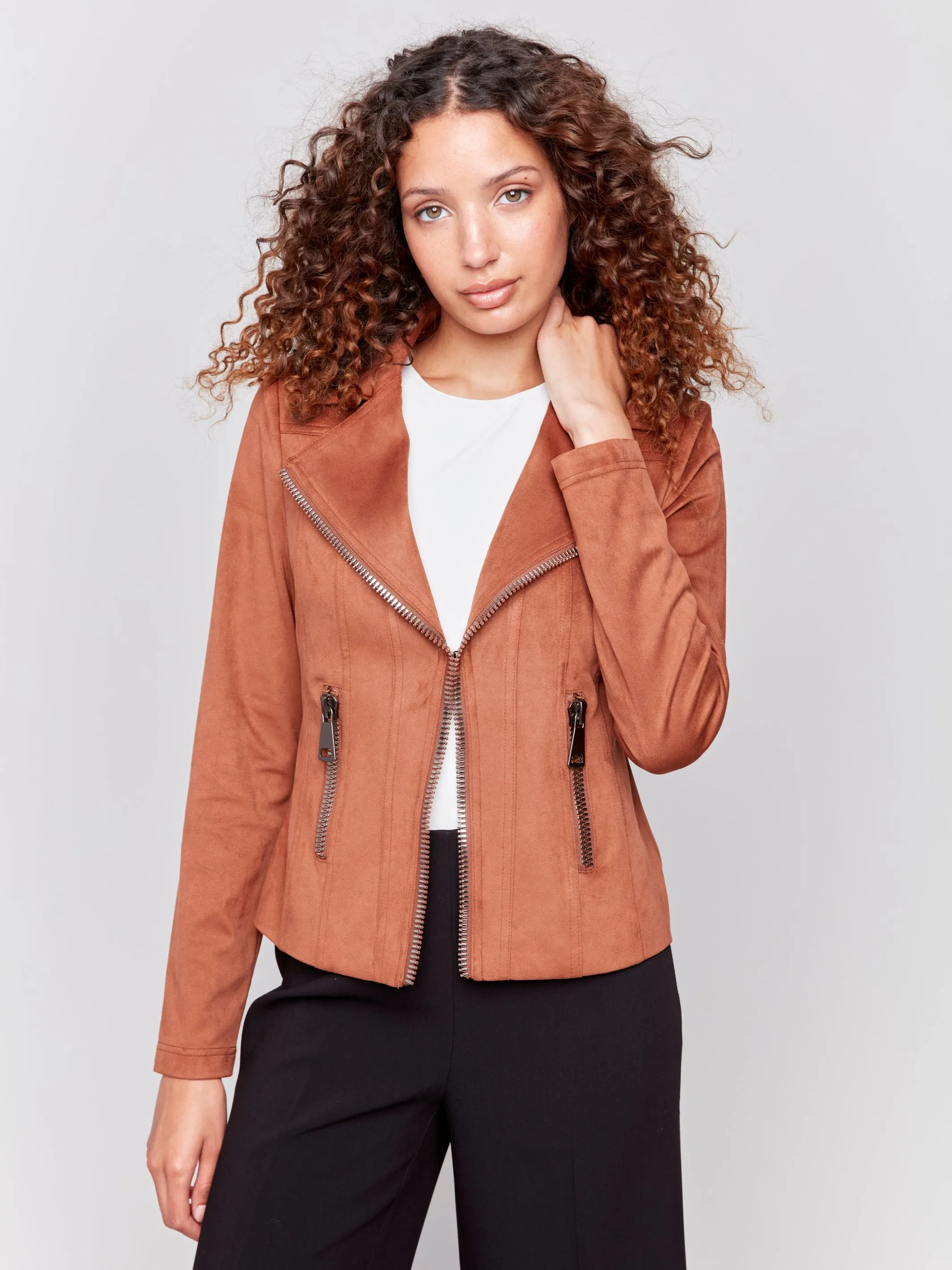Vintage Suede Moto Jacket - HQ