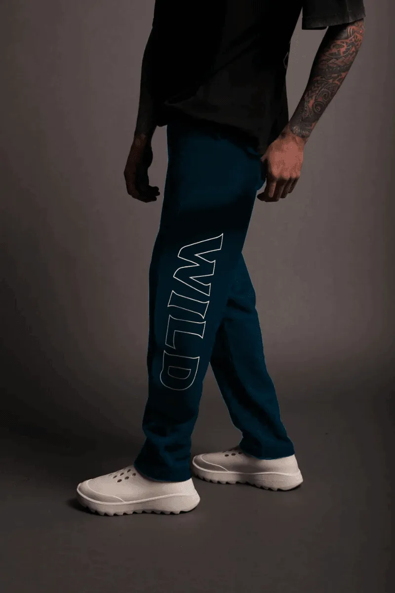 Wide Relaxed Fit Wild Verve Jogger (DARK TEAL)