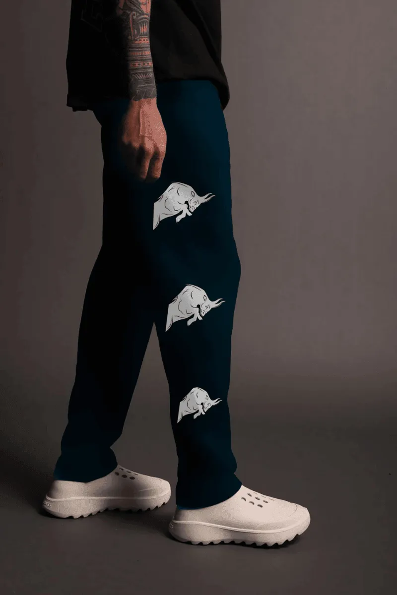 Wide Relaxed Fit Wild Verve Jogger (DARK TEAL)