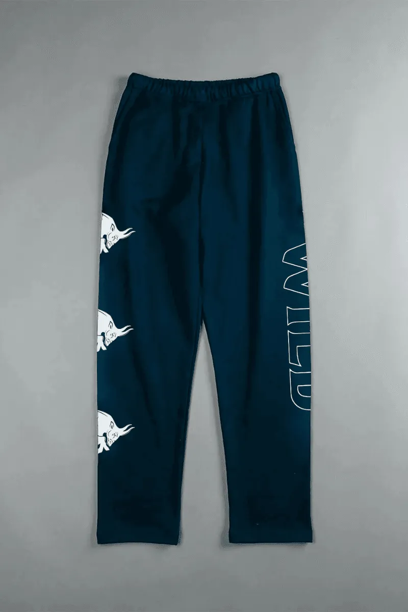 Wide Relaxed Fit Wild Verve Jogger (DARK TEAL)