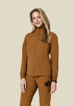 Women's Modern Scrub Jacket Camel