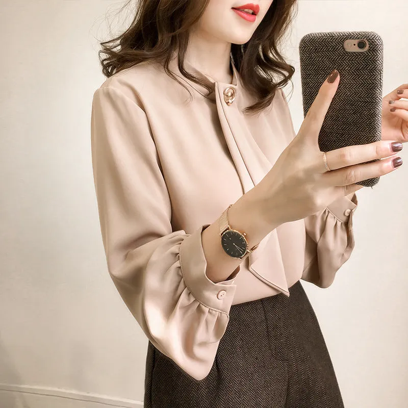 Women’s Stylish Blouse Top with Loose Puff Sleeves