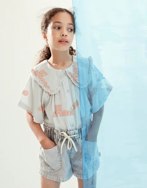 Wynken Sonrise Blouse - Pale Blue - 4Y, 6Y