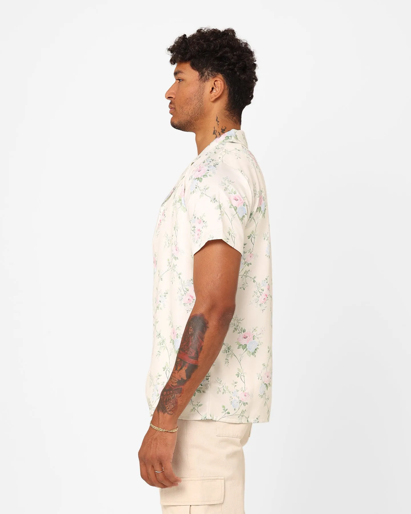 XXIII Anthony Button Up Shirt Cream/Blue/Pink
