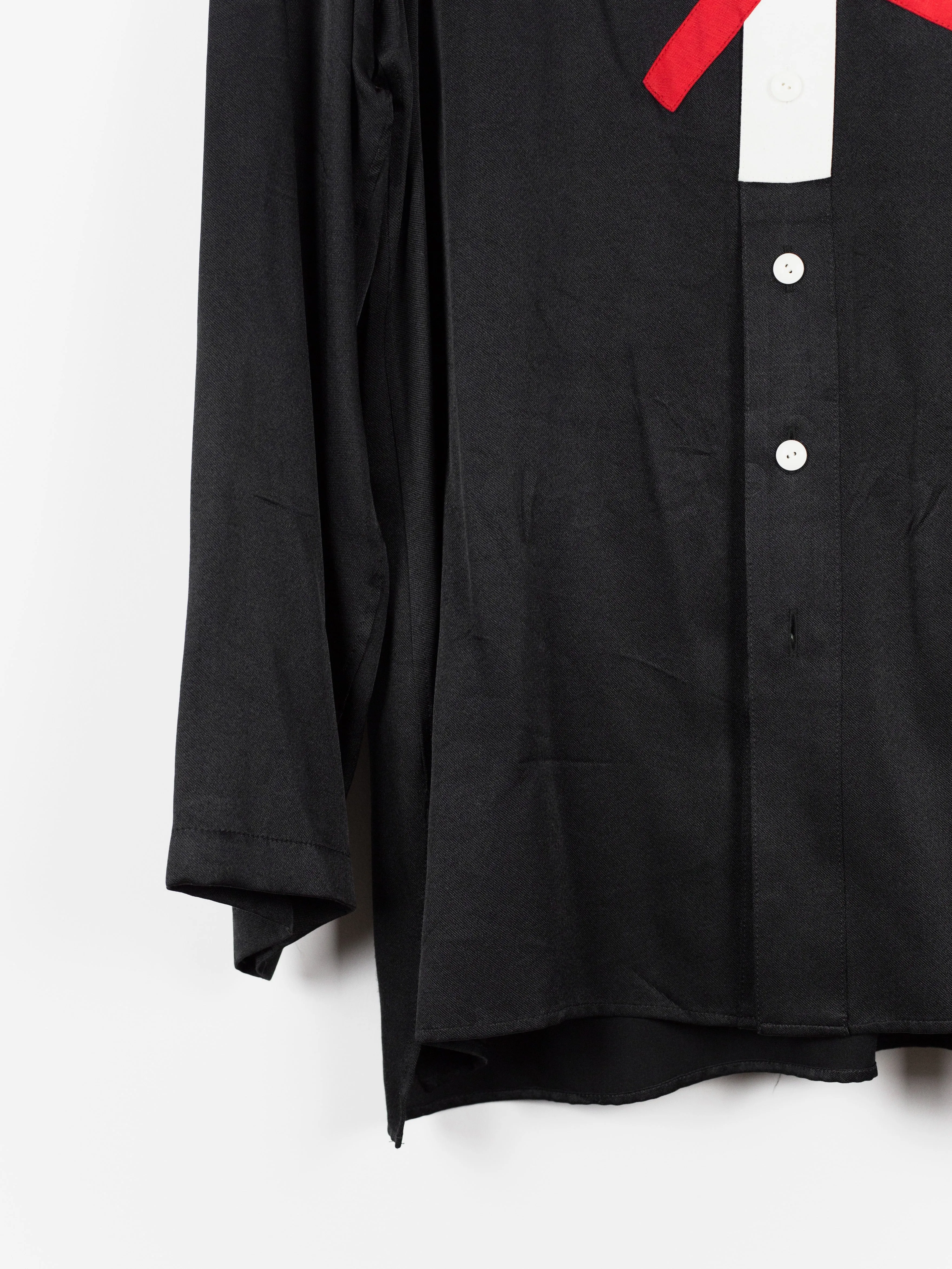 Yohji Yamamoto Pour Homme SS17 Pullover X Patchwork Silk Shirt